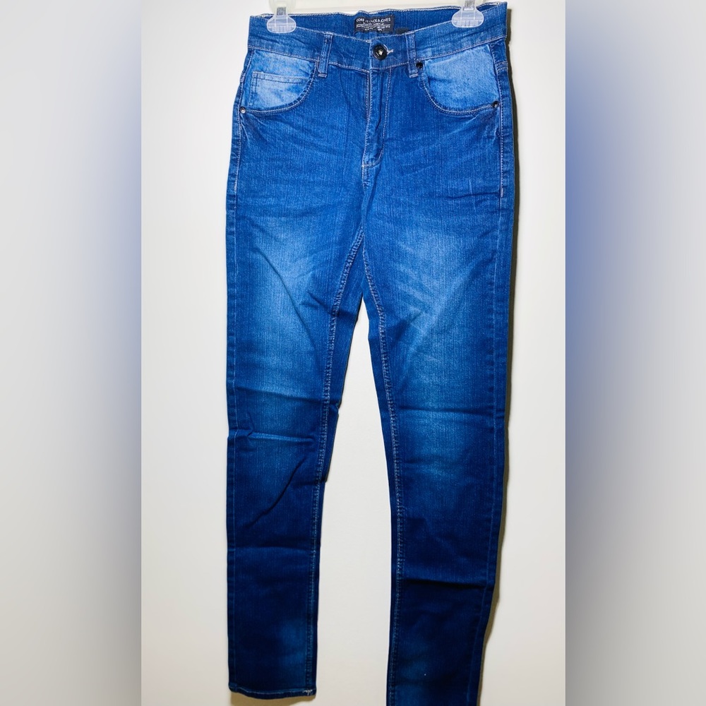 Jack & Jones Basic Elastic Waist Jeans Stretch Skinny Pants Unisex